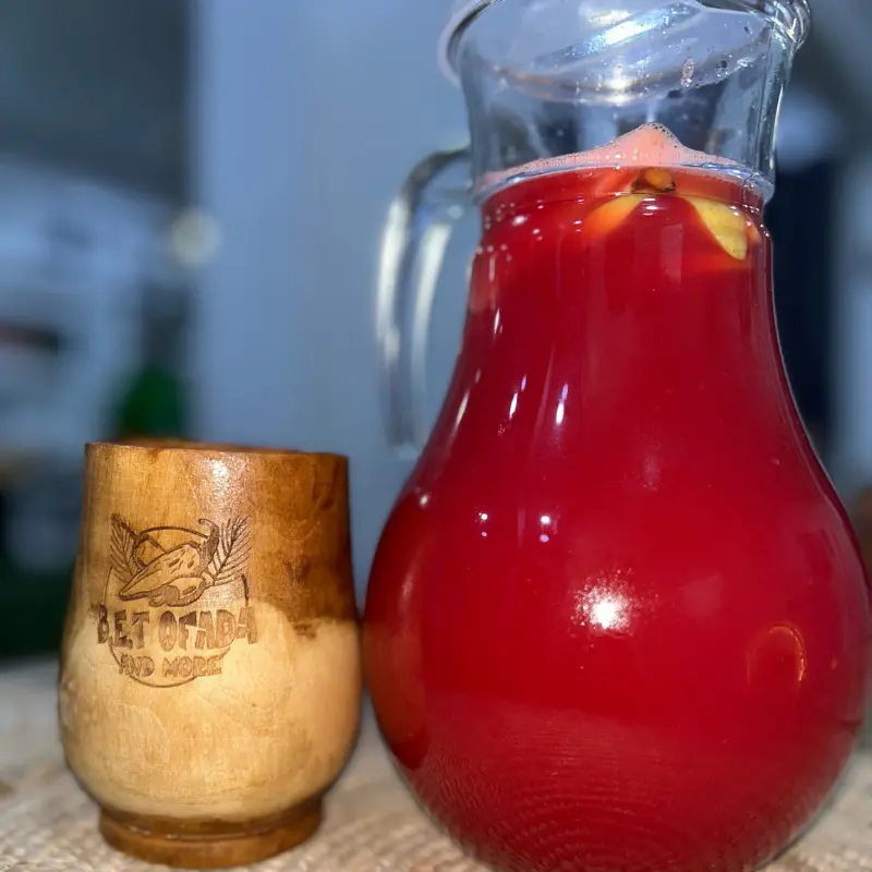 A jar of undiluted watermelon juice