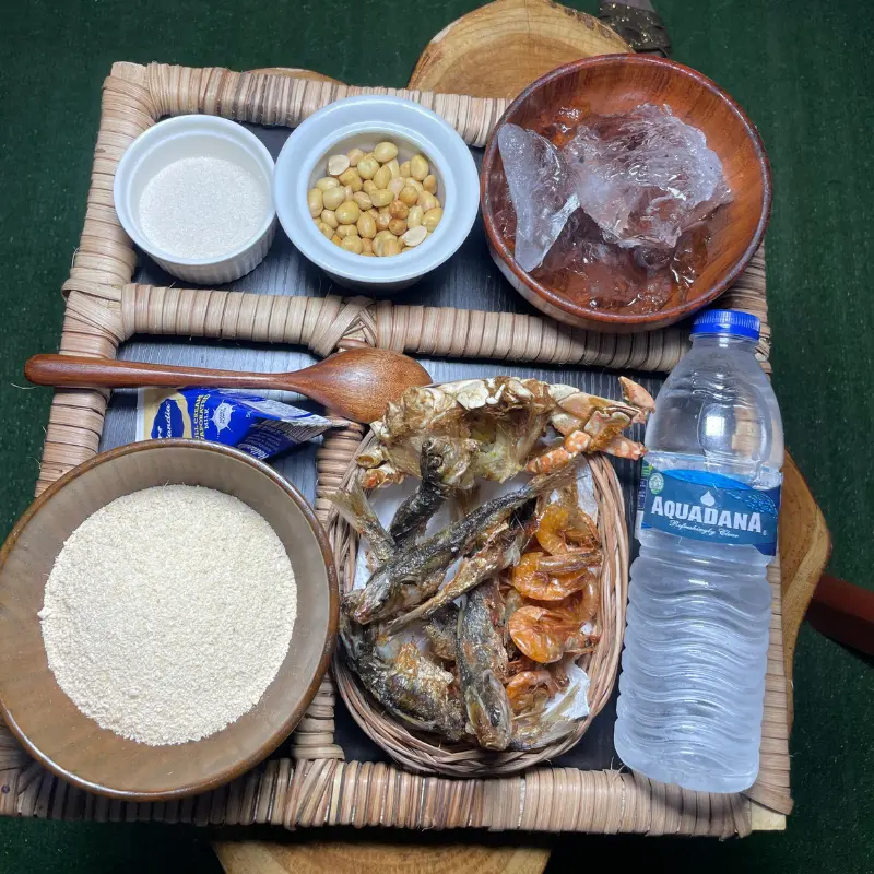 Garri seafood delight